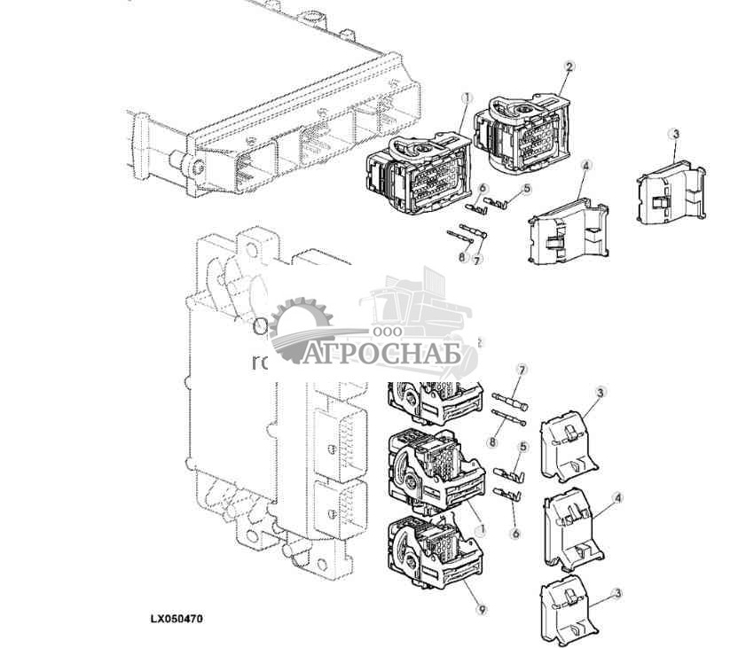 Разъем для электронных блоков управления 